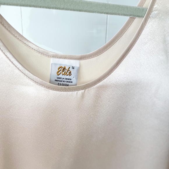Satiny Champagne Vintage Tank - Picture 2 of 4